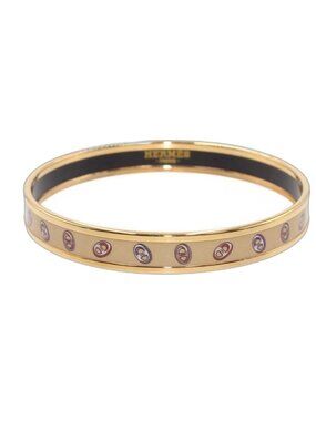 Hermes Enamel PM Chaine D'ancre Pattern Bangle Bracelet
